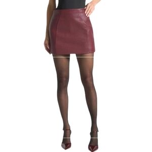 Forever 21 Burgundy Mini Office Siren Y2K Skirt